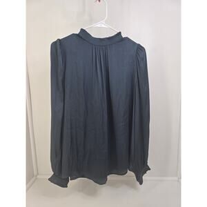Current Air Los Angeles Women’s Blouse Size M Dark Green Long Sleeve
